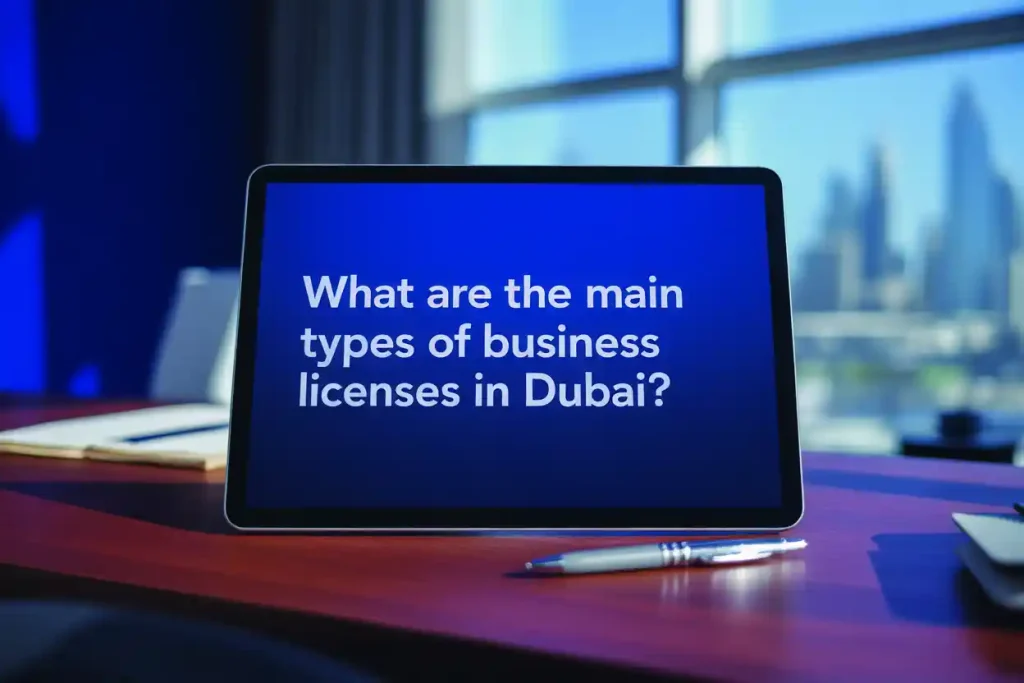 types of business licenses in Dubai